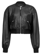 bomber cropped braided nero - Frida SRL