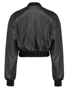 bomber cropped braided nero - Frida SRL