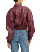 bomber ecoleather zinfandel bordeaux - rotate - bomber