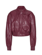 bomber ecoleather zinfandel bordeaux - rotate - bomber