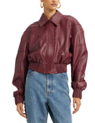bomber ecoleather zinfandel bordeaux - rotate - bomber