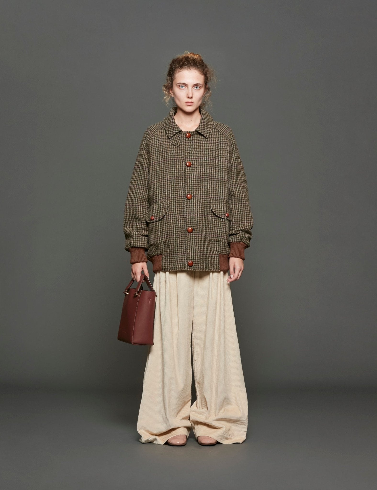 bomber fantasia pied de poule - Frida SRL