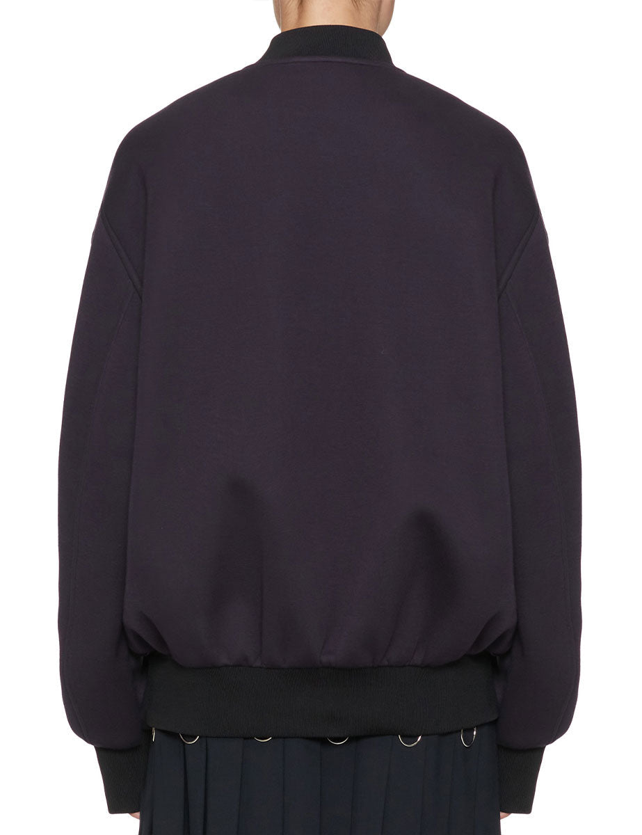 bomber full zip blu black - plan c - bomber