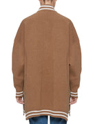 bomber maglia full zip cannella - jei-o - bomber
