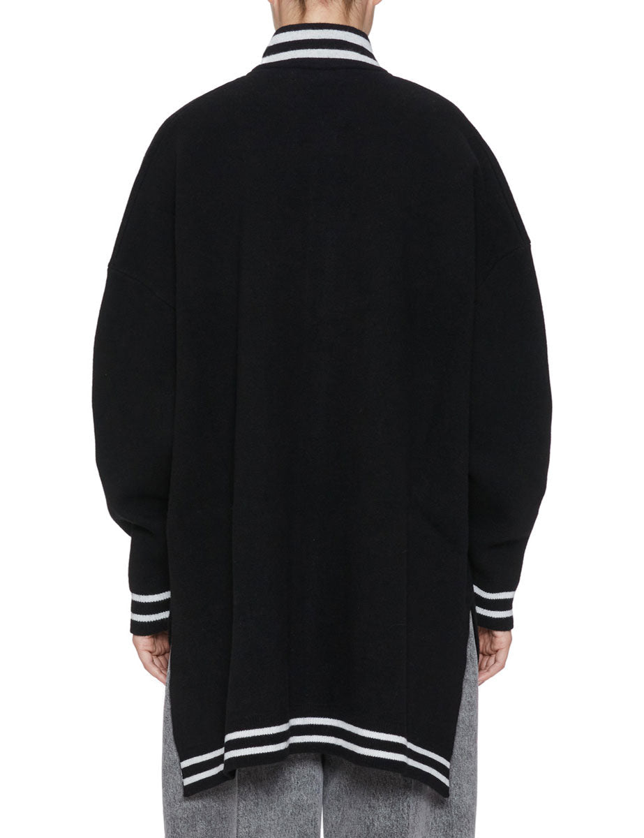 bomber maglia full zip nero - jei-o - bomber