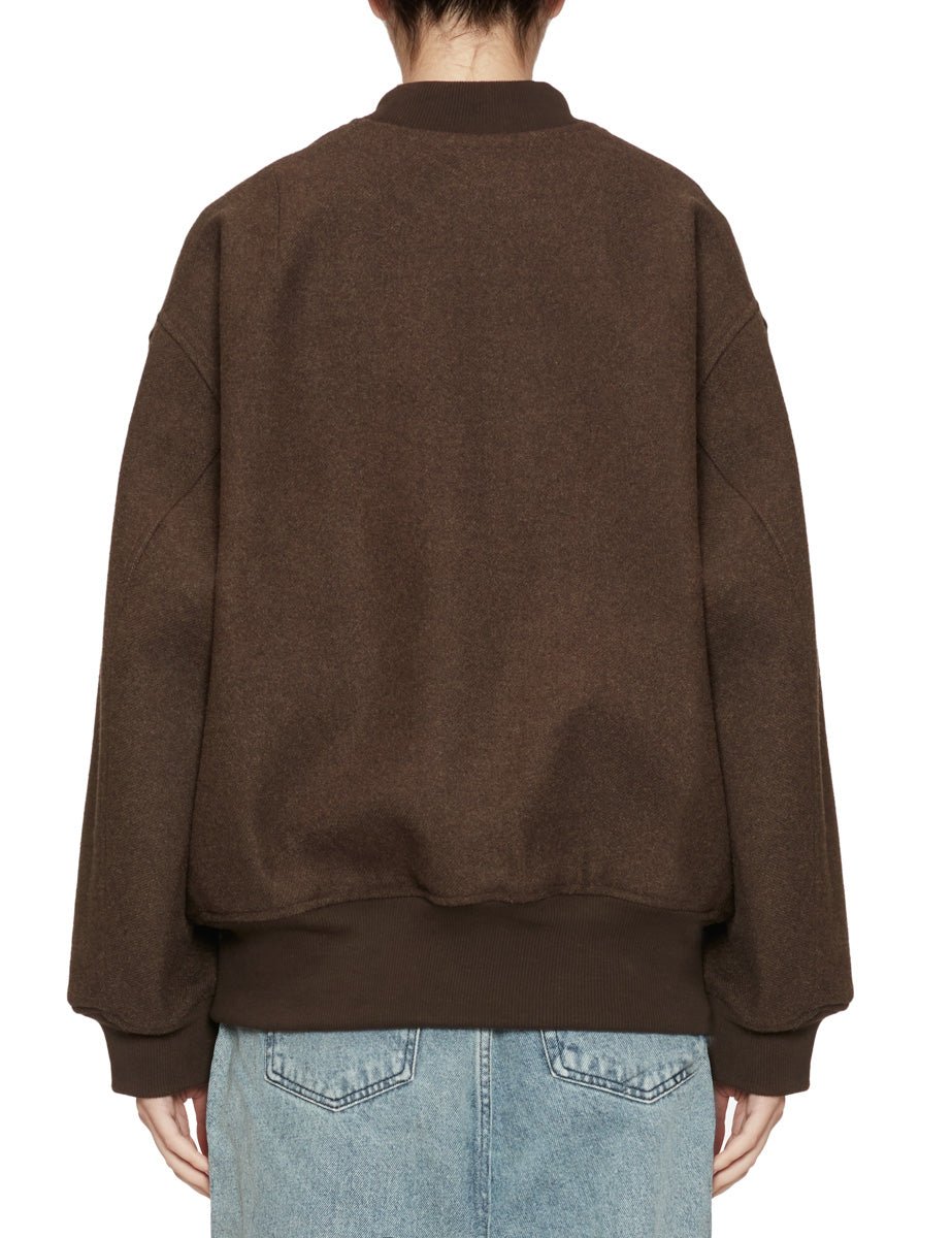 bomber misto lana cioccolato - blufrida - bomber
