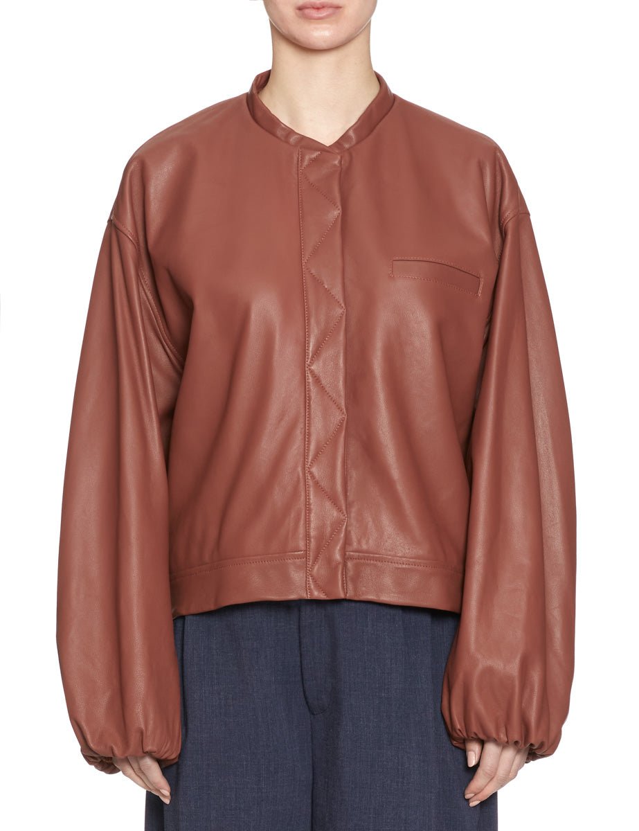 bomber nappa pelle mousse - forte forte - bomber