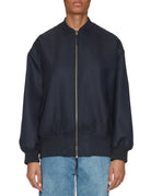 bomber over grisaglia blu navy - blufrida - bomber