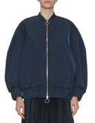 bomber over tessuto tecnico blu - blufrida - bomber