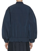 bomber over tessuto tecnico blu - blufrida - bomber