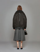 bomber oversized zip nero - Frida SRL