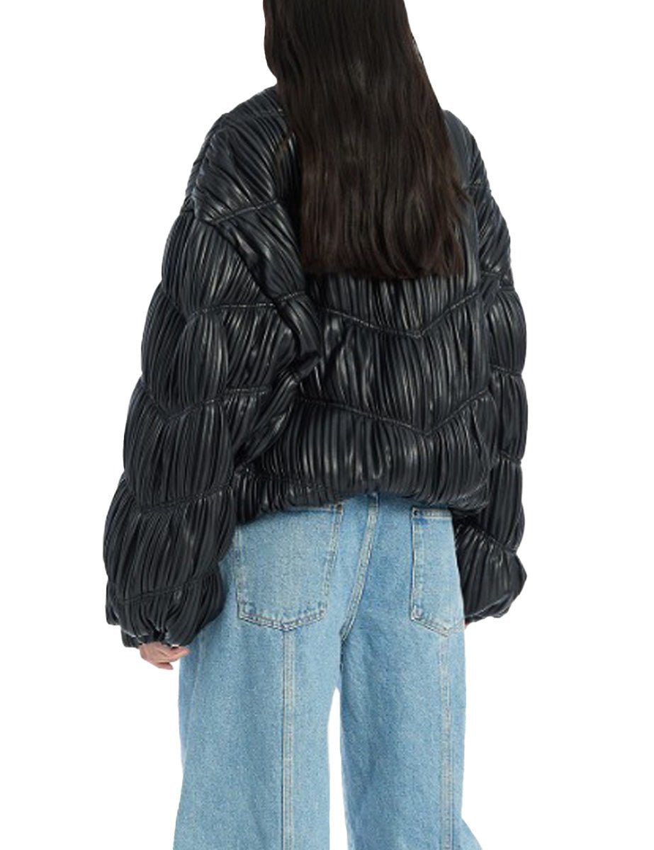 bomber plissettato black - Frida SRL