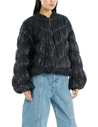 bomber plissettato black - Frida SRL