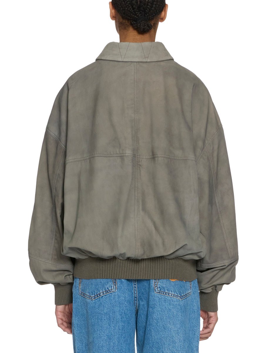 bomber soft suede fumo - Frida SRL