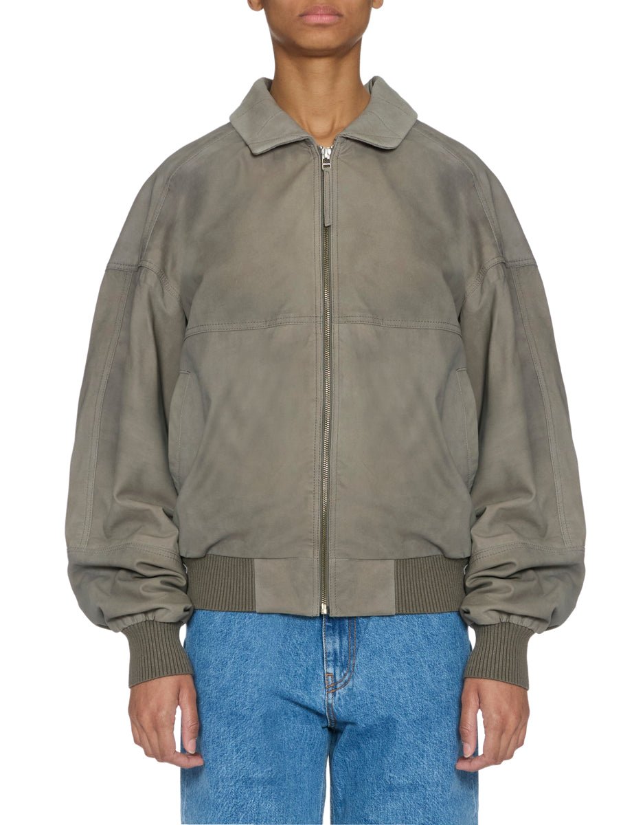 bomber soft suede fumo - Frida SRL
