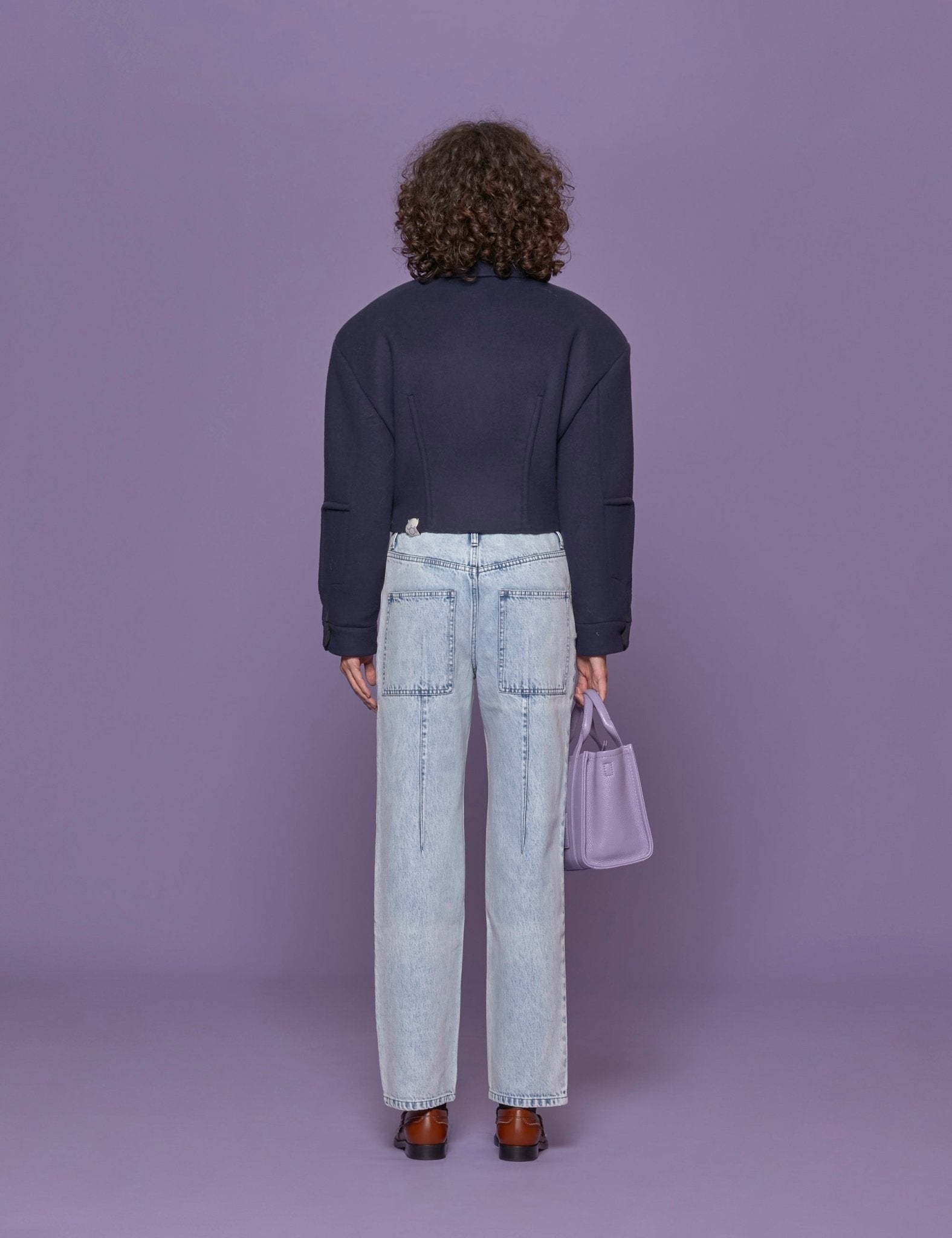 bomber velour blu - Frida SRL