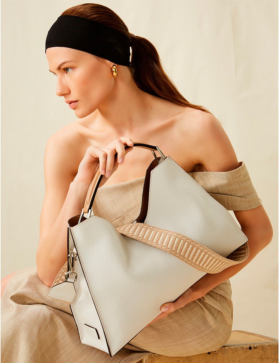 borsa aurora nature sabbia - gianni chiarini - shopper