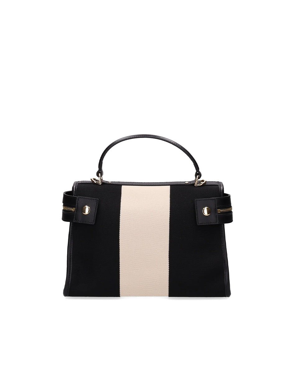 borsa bauletto zip fantasia black - my best bag - shopper