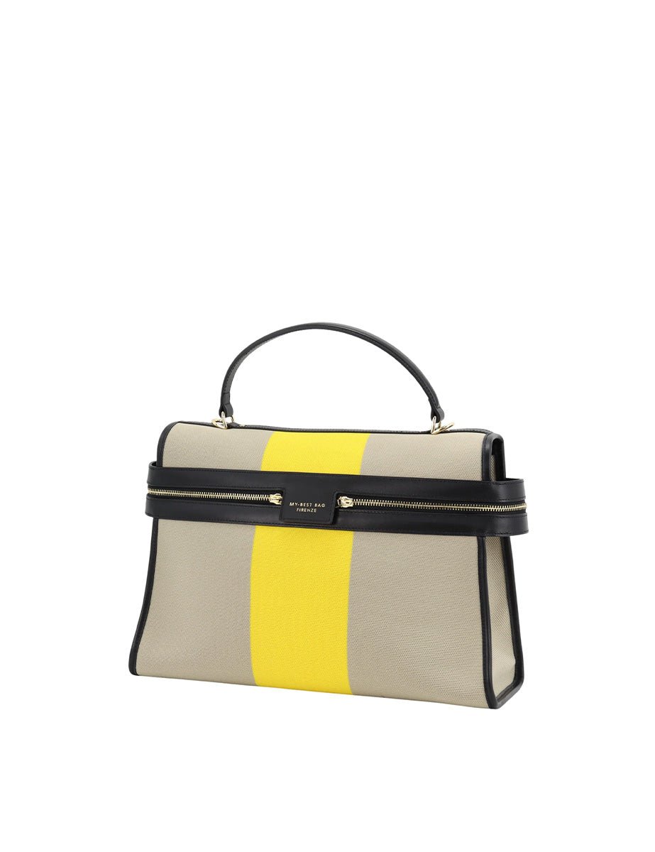 borsa bauletto zip fantasia sabbia - my best bag - shopper