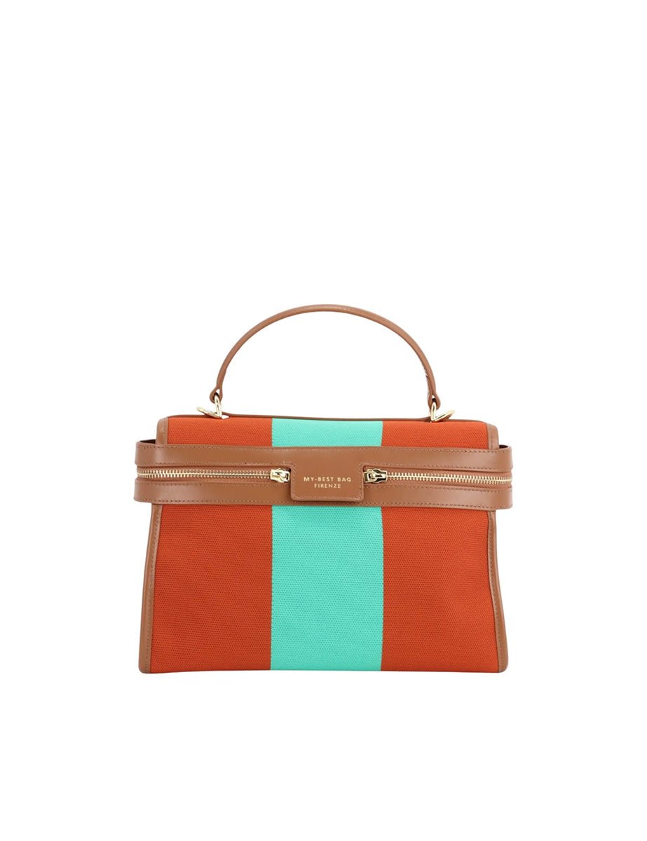 borsa bauletto zip fantasia terra - my best bag - shopper