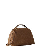borsa big suede naturale - borbonese - clutch