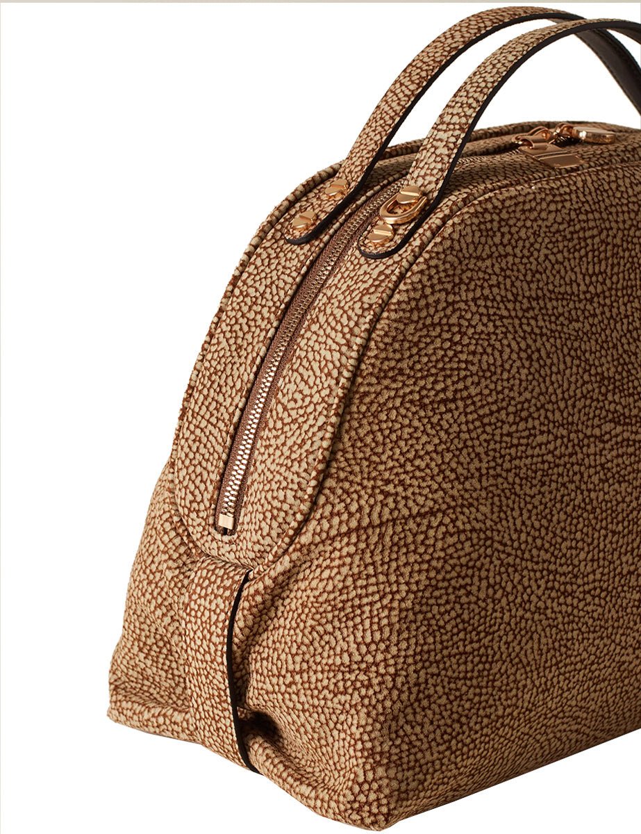borsa big suede naturale - borbonese - clutch