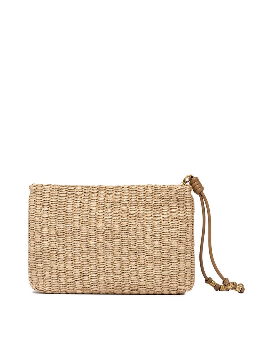 borsa brenda naturale cuoio - gianni chiarini - clutch