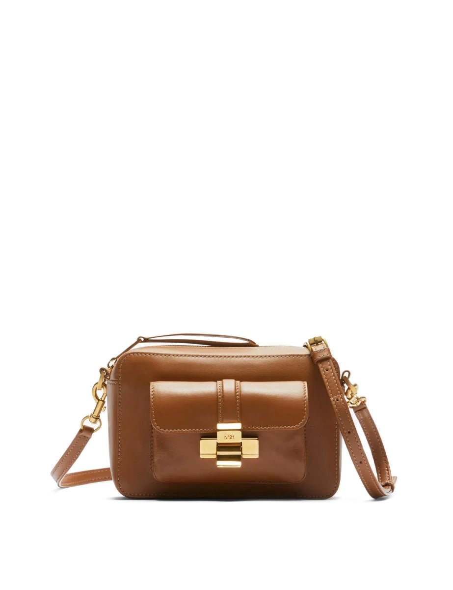 borsa camera nappa brown - n21 alessandro dell'acqua - clutch
