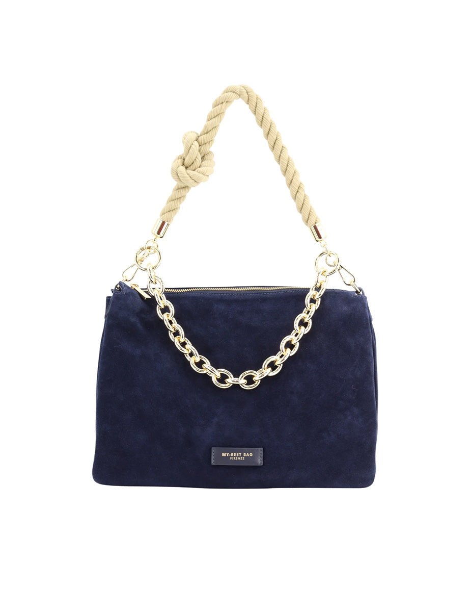 borsa corda big blu notte - my best bag - clutch