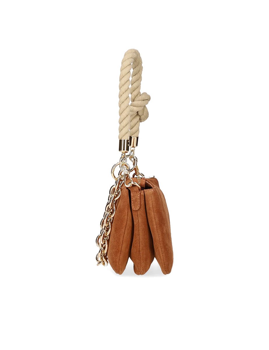 borsa corda small cuoio scuro - my best bag - clutch