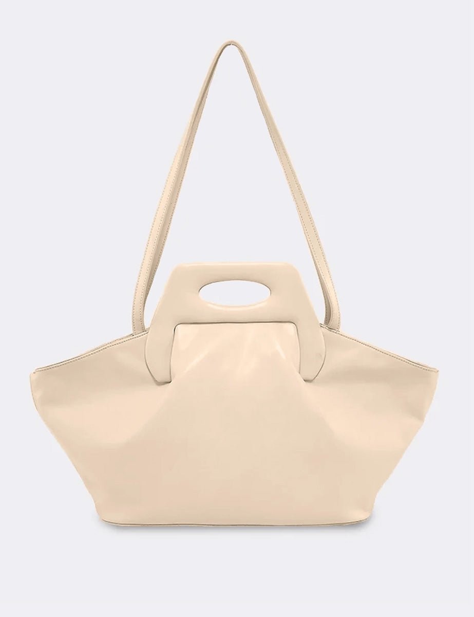 borsa dhea vegan almond - the moire - clutch