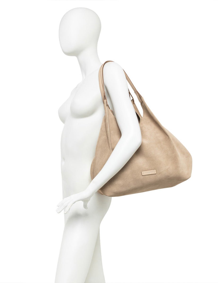 borsa dua big pelle nude - gianni chiarini - shopper