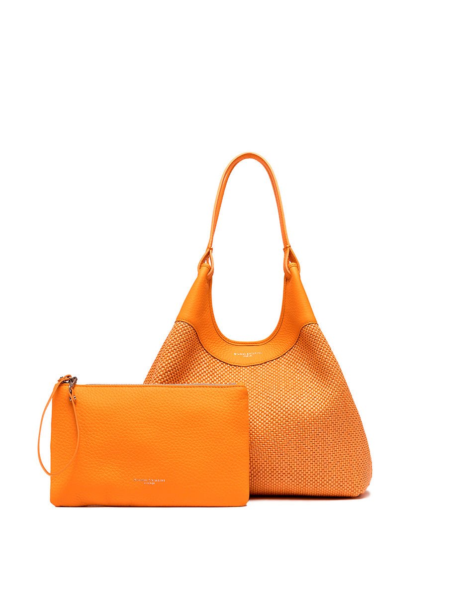 borsa dua flame orange - gianni chiarini - shopper