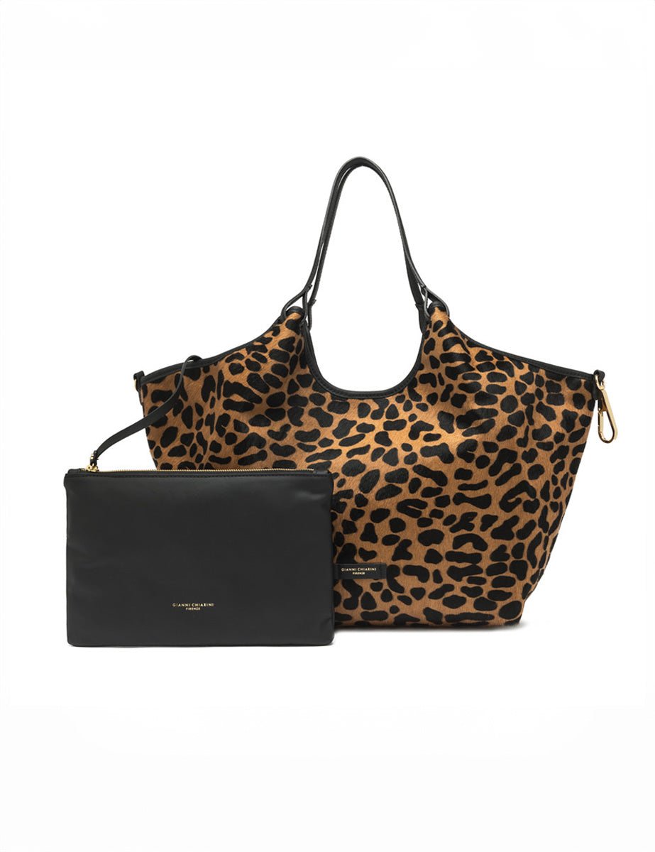 borsa dua leo nero - gianni chiarini - shopper