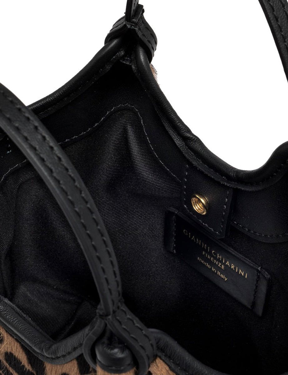 borsa dua leo nero - gianni chiarini - shopper