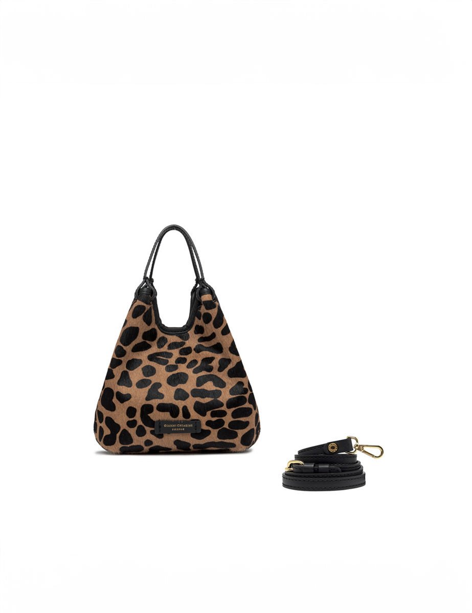 borsa dua leo nero - gianni chiarini - shopper