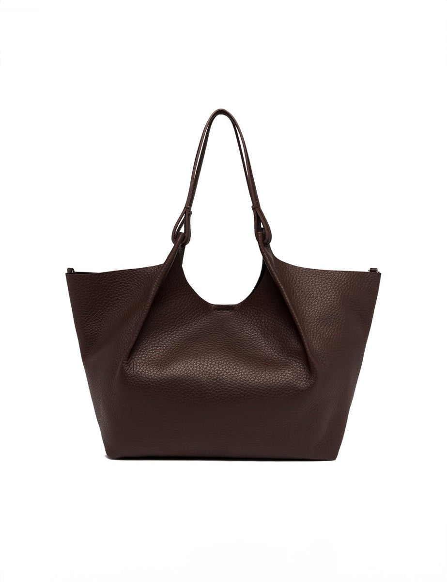 borsa dua pelle moro castoro - Frida SRL