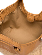 borsa dua pelle tessuto nature - gianni chiarini - shopper
