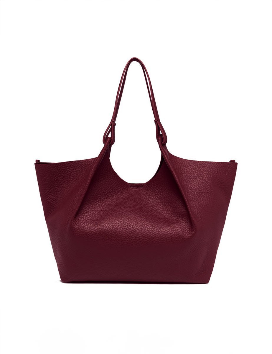 borsa dua pelle wine berry - gianni chiarini - shopper