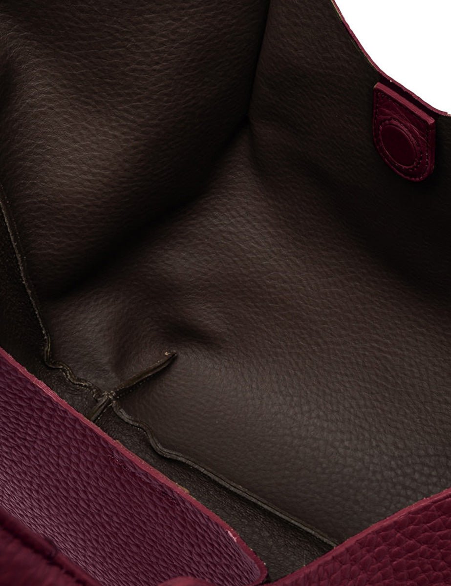 borsa dua pelle wine berry - gianni chiarini - shopper
