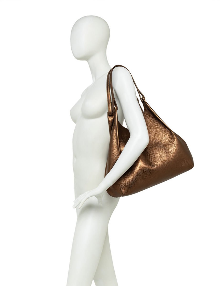 borsa dua pelle wine berry - gianni chiarini - shopper