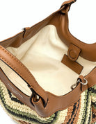 borsa dua rafia willow - gianni chiarini - clutch