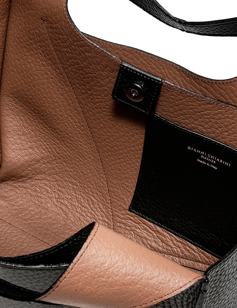 borsa euforia nero nature - gianni chiarini - shopper