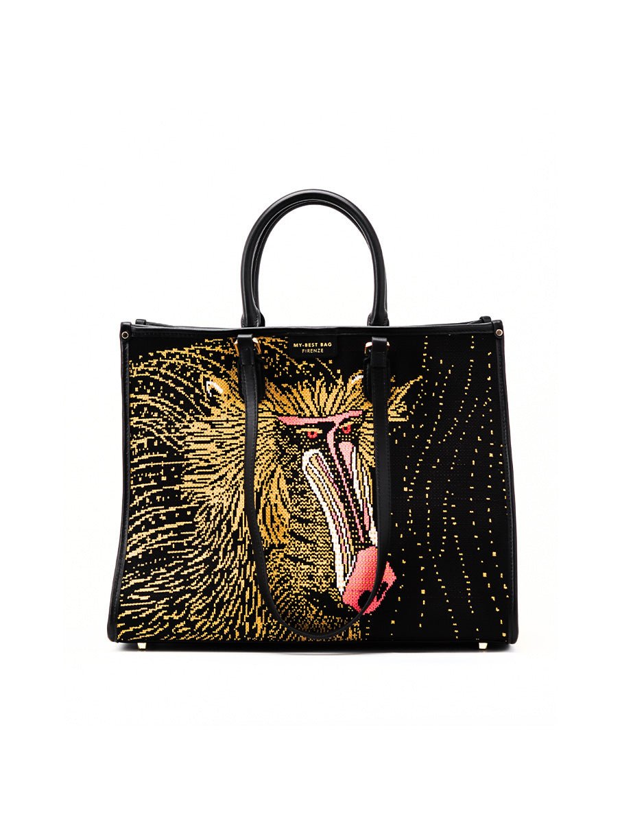 borsa fantasia baboon - my best bag - shopper
