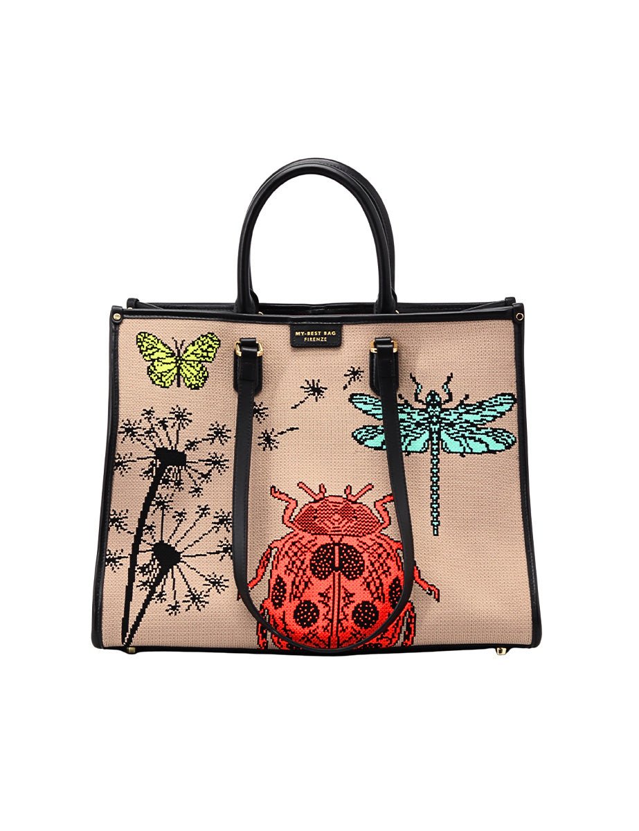 borsa fantasia microcosmo - my best bag - shopper
