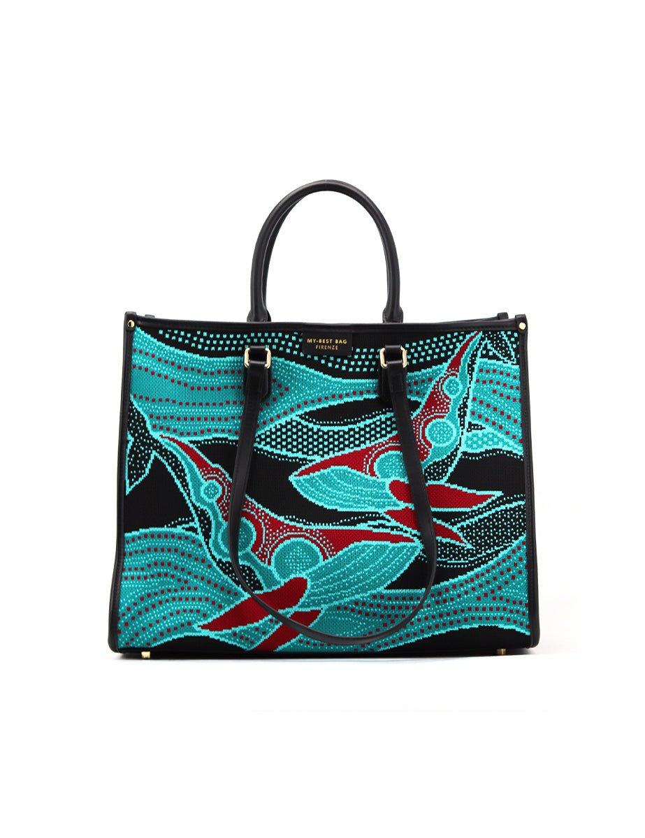 borsa fantasia whales - my best bag - shopper