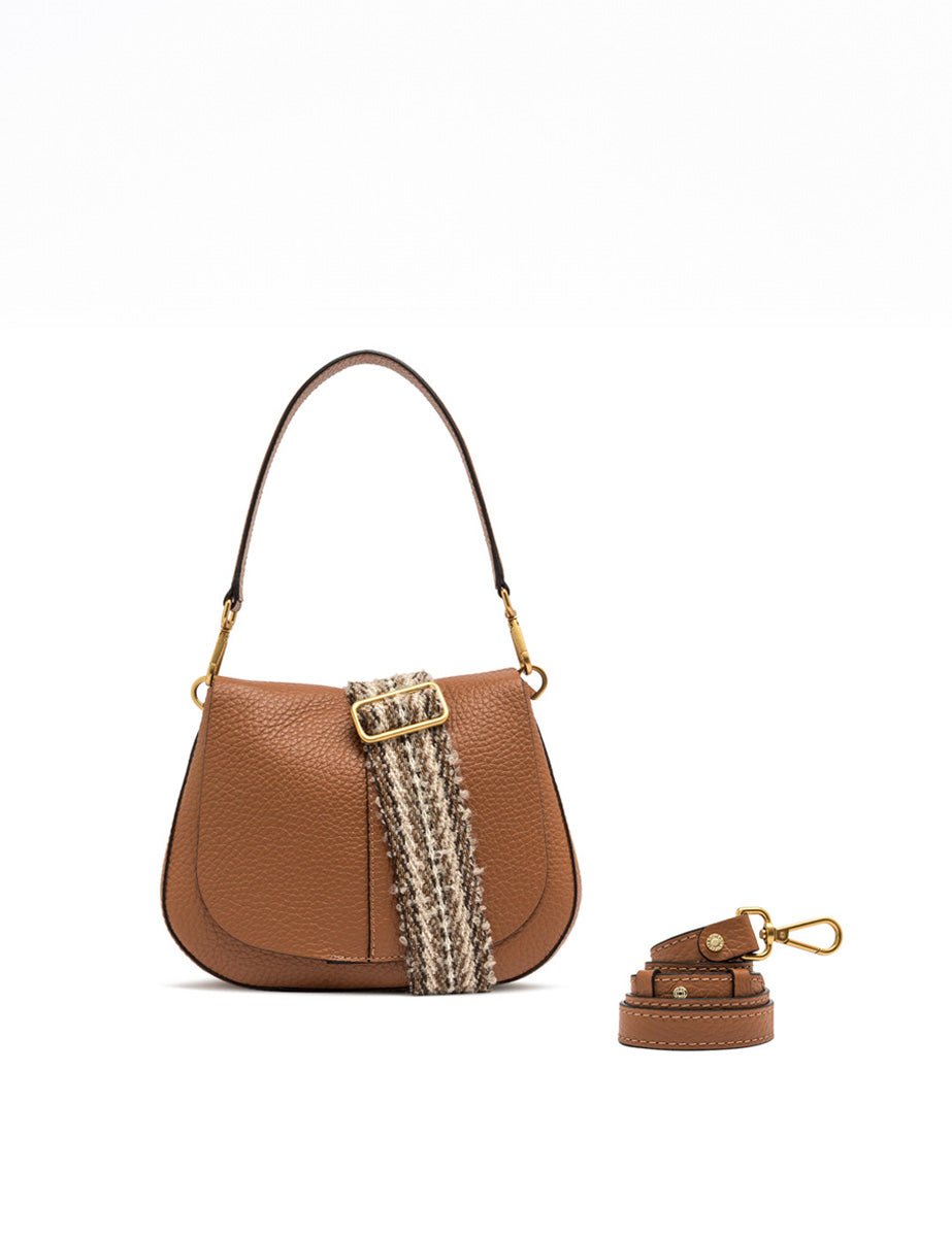 borsa helena round cuoio - Frida SRL