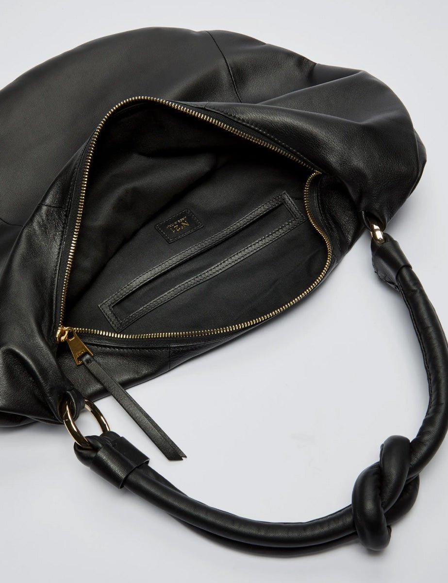 borsa hobo soft medium nappa nero - Frida SRL