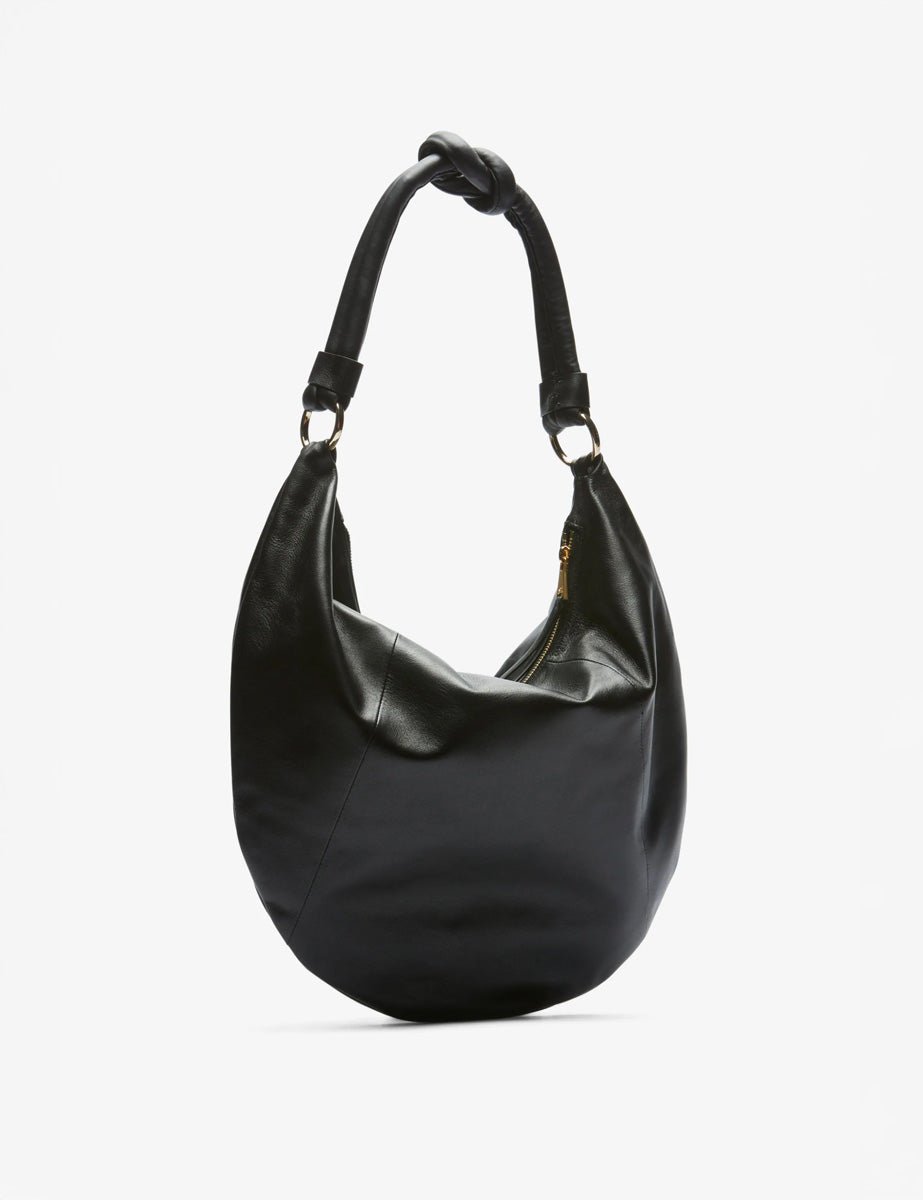 borsa hobo soft medium nappa nero - Frida SRL