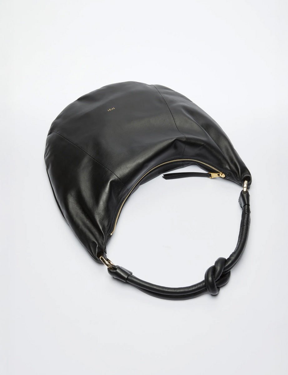 borsa hobo soft medium nappa nero - Frida SRL